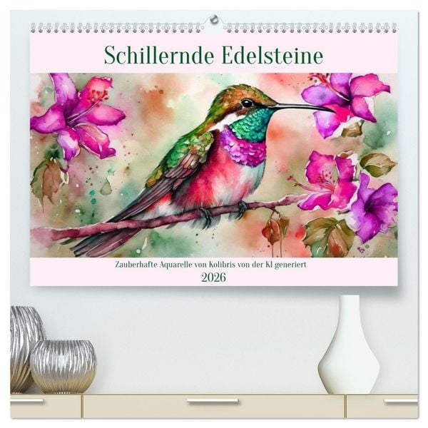 Schillernde Edelsteine (hochwertiger Premium Wandkalender 2026 DIN A2 quer), Kunstdruck in Hochglanz
