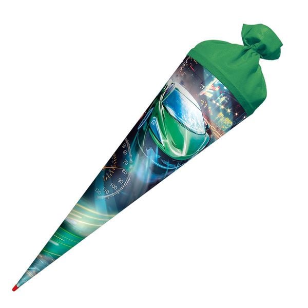 Roth Schultüte Racing rund Schutzspitze Filzverschluss 70cm