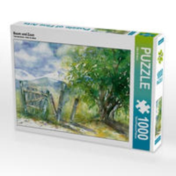 CALVENDO Puzzle Baum und Zaun 1000 Teile Lege-Größe 64 x 48 cm Foto-Puzzle Bild von Jitka Krause