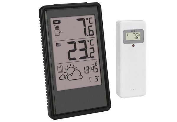 TFA Dostmann Funk-Wetterstation 35.1170.01 Funk-Wetterstation Vorhersage für 6 bis 12 Stunden Anzahl Sensoren max. 3