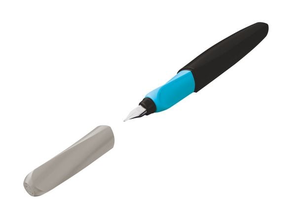 Pelikan Füller Twist Color Blocking dark P457 Feder M grau/schwarz/blau Faltschachtel