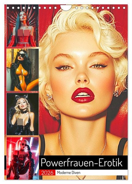 Powerfrauen-Erotik. Moderne Diven (Wandkalender 2026 DIN A4 hoch), CALVENDO Monatskalender