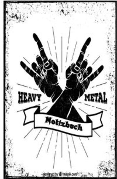 Musik Notizbücher / Heavy Metal Horny Notizbuch für Metal und Rock Fans, 60 Blankoseiten
