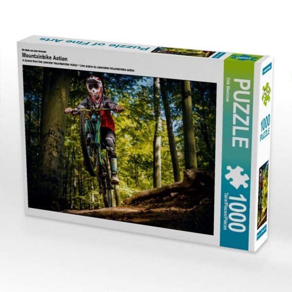 CALVENDO Puzzle Ein Motiv aus dem Kalender Mountainbike Action 1000 Teile Lege-Größe 64x48cm Foto-Puzzle für glückliche Stunden
