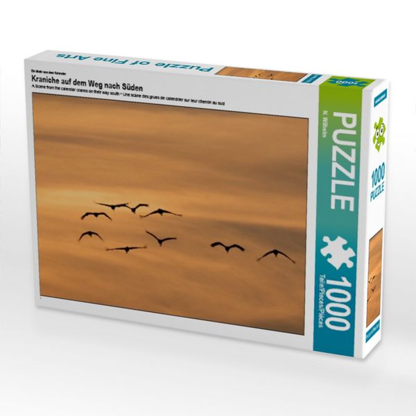 CALVENDO Puzzle Ein Motiv aus dem Kalender Kraniche auf dem Weg nach Süden 1000 Teile Lege-Größe 64x48cm Foto-Puzzle für glückliche Stunden