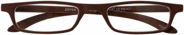 Lesebrille ZIPPER, braun, +2.50 dpt.