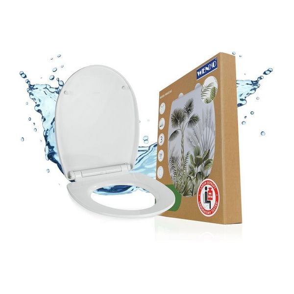 WC-Sitz Mod. Mascali, Toilettensitz mit Absenkautomatik und Relief-Druck