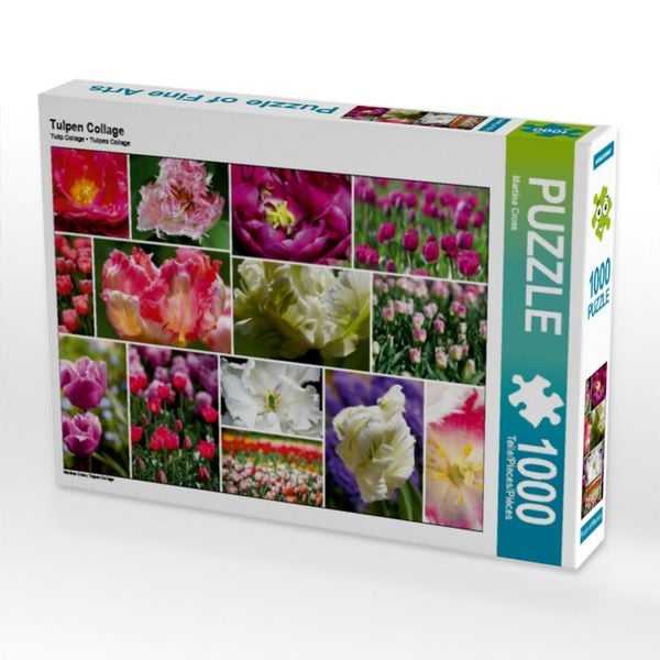 CALVENDO Puzzle Tulpen Collage 1000 Teile Lege-Größe 64x48cm Foto-Puzzle für glückliche Stunden
