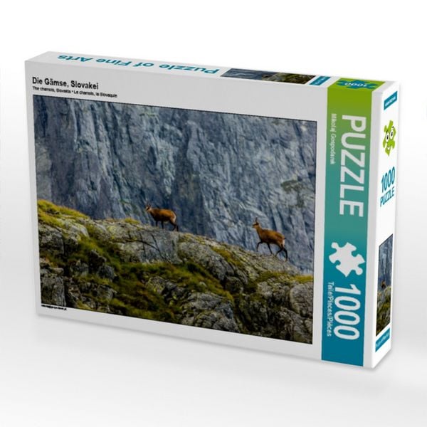 CALVENDO Puzzle Die Gämse, Slovakei 1000 Teile Puzzle quer 1000 Teile Lege-Größe 64 × 48 cm Foto-Puzzle für glückliche Stunden