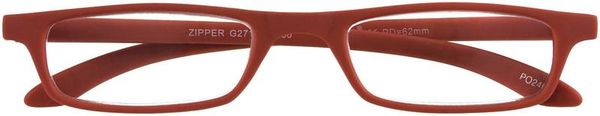 Lesebrille ZIPPER, rot, +1.00 dpt.