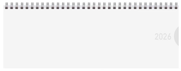 Tischkalender quer Classic Colourlux 2026 weiß