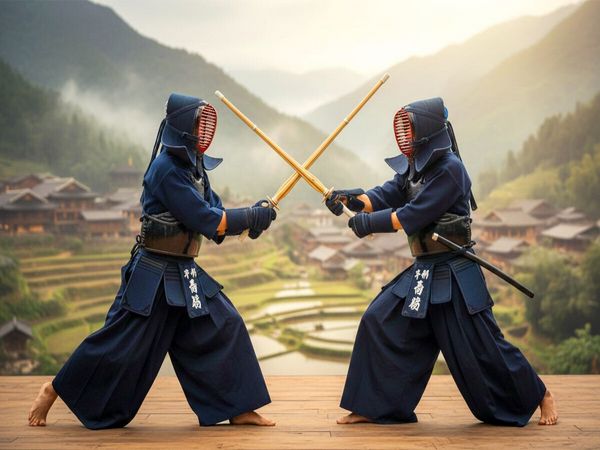 CALVENDO Puzzle Kendo Kampfsport 1000 Teile Lege-Größe 64x48cm Foto-Puzzle für glückliche Stunden