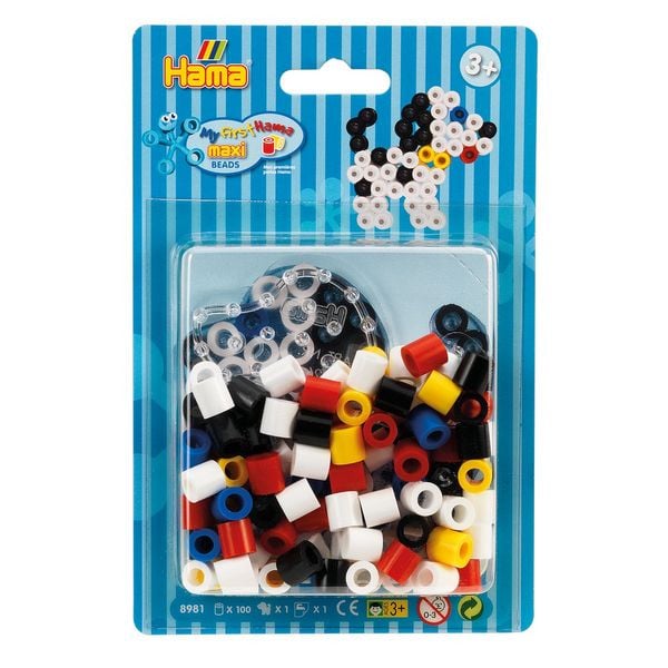 Hama Bügelperlen Starter Set maxi Hund 100 Stück Blister