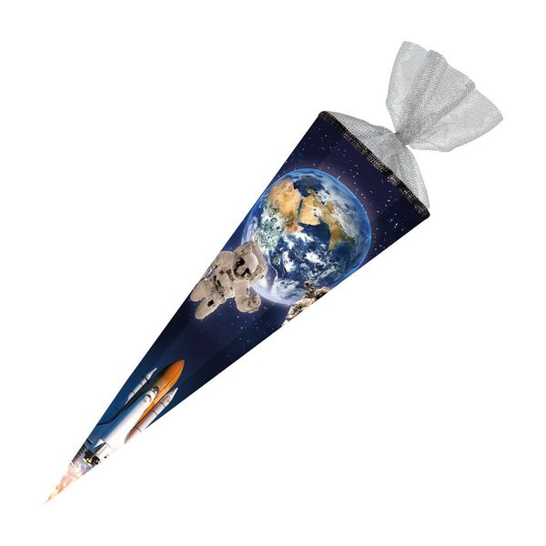 Schultüte 85cm eckig Weltraum