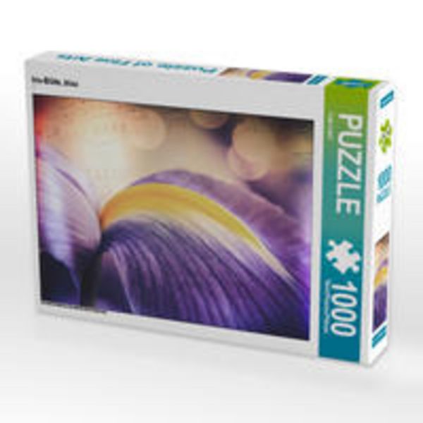 CALVENDO Puzzle Iris-Blüte, blau 1000 Teile Lege-Größe 64 x 48 cm Foto-Puzzle Bild von Foto-FukS