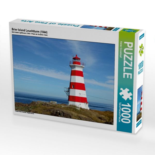 CALVENDO Puzzle Brier Island Leuchtturm (1944) 1000 Teile Lege-Größe 64x48cm Foto-Puzzle für glückliche Stunden