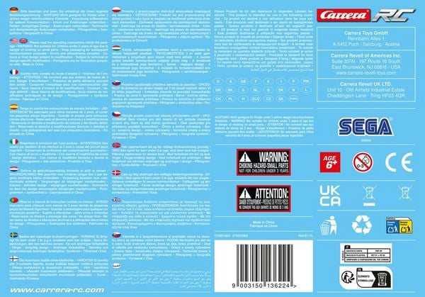 2,4GHz Team Sonic Racing(TM) - Sonic, Performance , Carrera RC Ferngesteuertes Auto