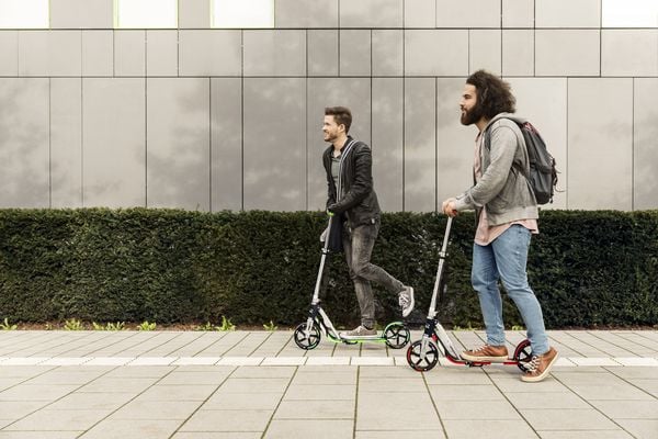 Hudora Big Wheel GS 205 neon, Scooter mit 205 mm Rolle