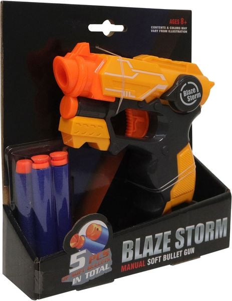 Schaumstoff Blaster inklusive 5 Darts