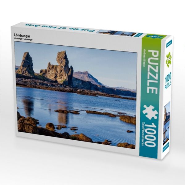 CALVENDO Puzzle Lóndrangar 1000 Teile Lege-Größe 64x48cm Foto-Puzzle für glückliche Stunden