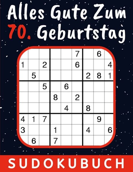 70 Geburtstag Geschenk Alles Gute zum 70. Geburtstag - Sudoku
