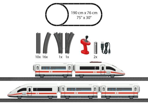 Märklin 29420 - H0 Märklin my world - Startpackung ICE 3 für Kinder ab 3 Jahre
