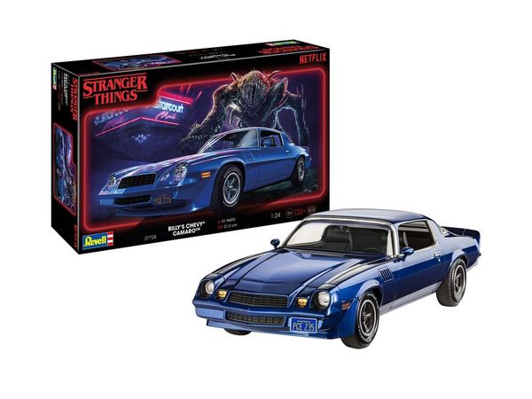Model Set StrangerThingsBilly sChevy Camaro Z/28, Revell Modellbausatz mit Basiszubehör