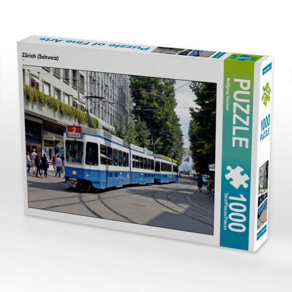 CALVENDO Puzzle Zürich (Schweiz) 1000 Teile Puzzle quer 1000 Teile Lege-Größe 64 × 48 cm Foto-Puzzle für glückliche Stunden