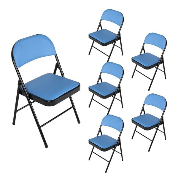 HTI-Living Klappstuhl Wedigo PVC Blau 6er Set Klappstuhl Wedigo PVC Blau 6er Set