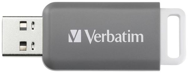 Verbatim V DataBar USB 2.0 Drive USB-Stick 128GB Grau 49456 USB-A (USB 2.0)