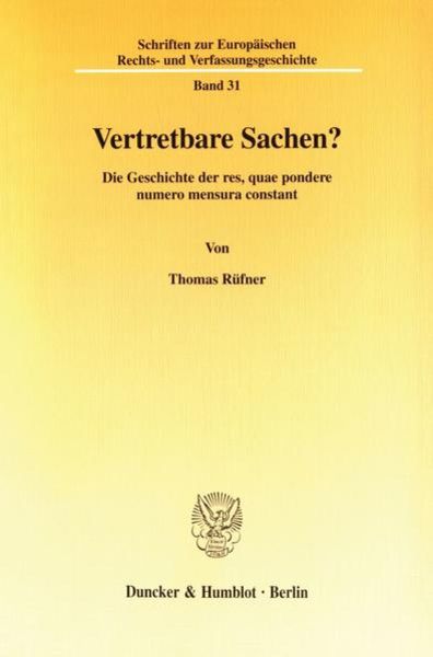 Vertretbare Sachen?