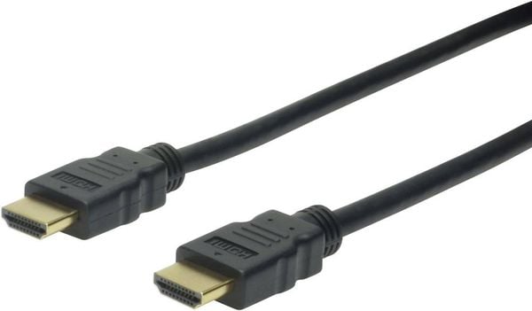Digitus HDMI Anschlusskabel HDMI-A Stecker, HDMI-A Stecker 10.00 m Schwarz AK-330107-100-S Audio Return Channel, vergoldete Steckkontakte HDMI-Kabel