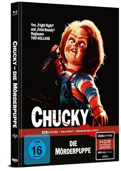 Chucky – Die Mörderpuppe - Limitiertes Mediabook - Cover A (4K Ultra HD+Blu-ray+Bonus-Blu-ray)