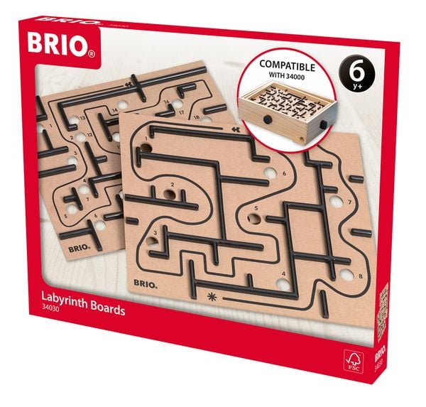 BRIO Games - Labyrinth Ersatzplatten, 2 Teile