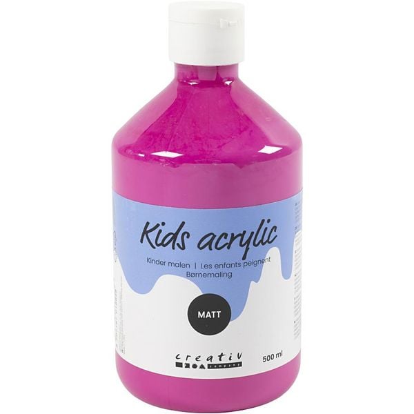 Creativ Company Acrylfarbe Matt, Pink, 500 ml/ 1 Fl.