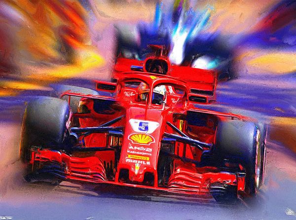 CALVENDO Puzzle Sebastian Vettel 2000 Teile Puzzle quer 2000 Teile Lege-Größe 90 × 67 cm Foto-Puzzle für glückliche Stunden