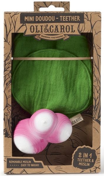 Oli & Carol - Ramona the Radish Mini Doudou-Teether