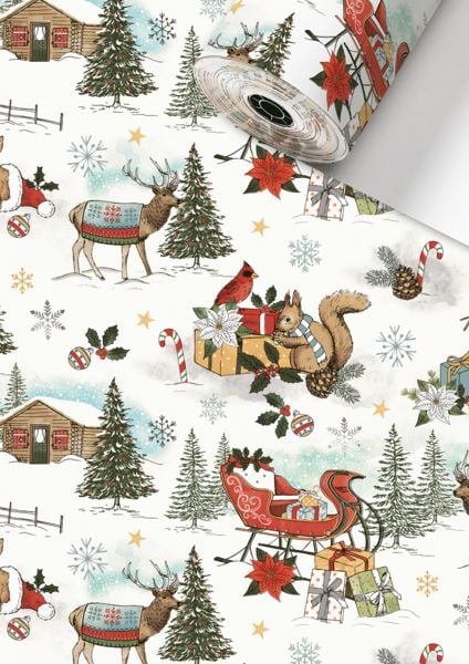 Geschenkpapier Leia rot (Rolle, 70 cm)