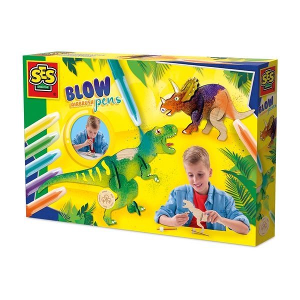 SES CREATIVE Airbrush Pens Blow Dinos