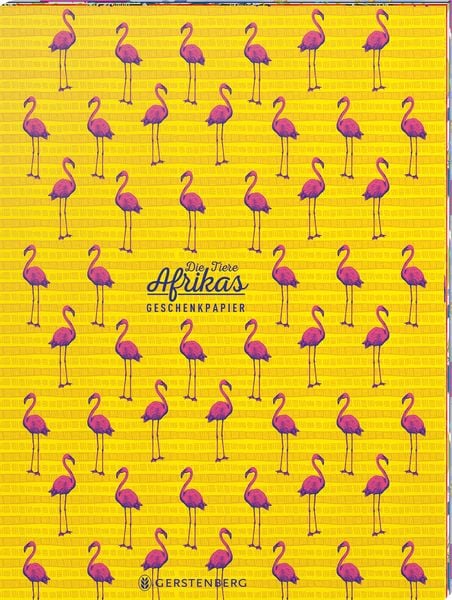Die Tiere Afrikas Geschenkpapier-Heft Motiv Flamingo