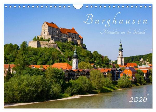 Burghausen - Mittelalter an der Salzach (Wandkalender 2026 DIN A4 quer), CALVENDO Monatskalender