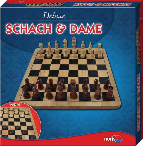 Deluxe Holz - Schach & Dame