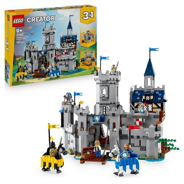 LEGO Creator Ritterburg im Mittelalter 31168, 3-in-1 Bauset, LEGO Ritter