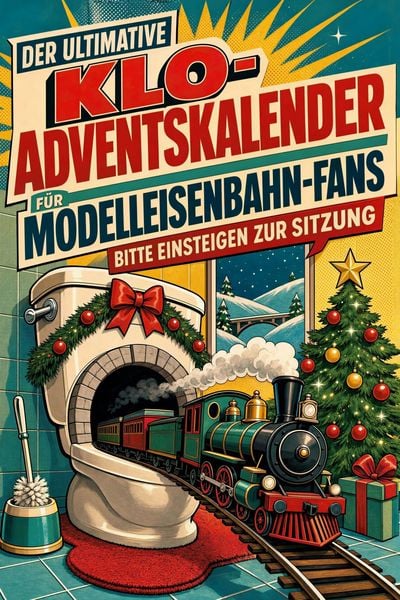 Der ultimative Klo-Adventskalender für Modelleisenbahn-Fans