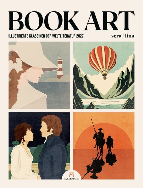 Book Art Plakate-Kalender 2027 Illustrierte Klassiker der Weltliteratur