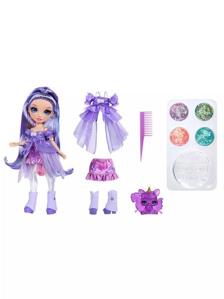 MGA Puppe Rainbow High Shimmers with Slime Fashion Doll Violett
