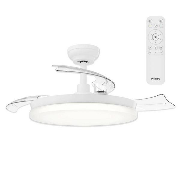 Philips LED Solr Deckenventilator 32 W mit Fernbedienung, Dimmbar