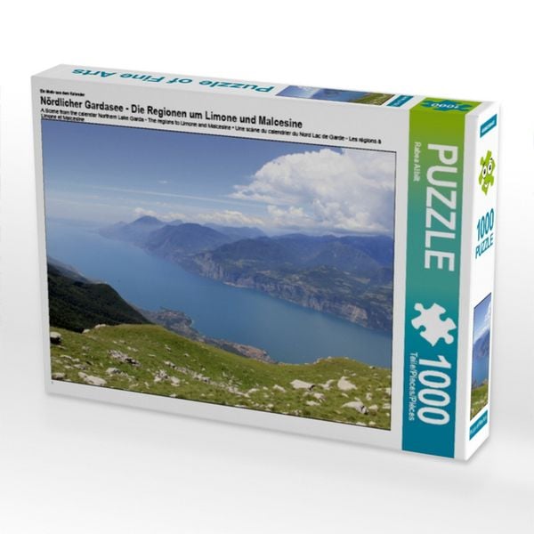 CALVENDO Puzzle Ein Motiv aus dem Kalender Nördlicher Gardasee - Die Regionen um Limone und Malcesine 1000 Teile Lege-Größe 64x48cm Foto-Puzzle für glückliche Stunden