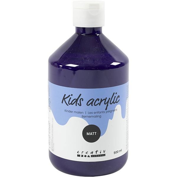 Creativ Company Acrylfarbe Matt, Violett, 500 ml/ 1 Fl.