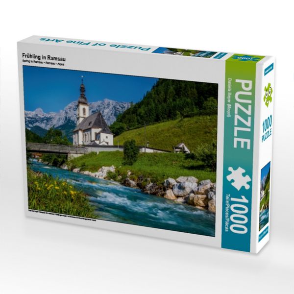CALVENDO Puzzle Frühling in Ramsau 1000 Teile Lege-Größe 64x48cm Foto-Puzzle für glückliche Stunden